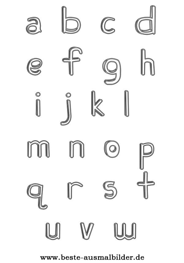alphabet  kostenlose buchstaben ausmalbilder zum
