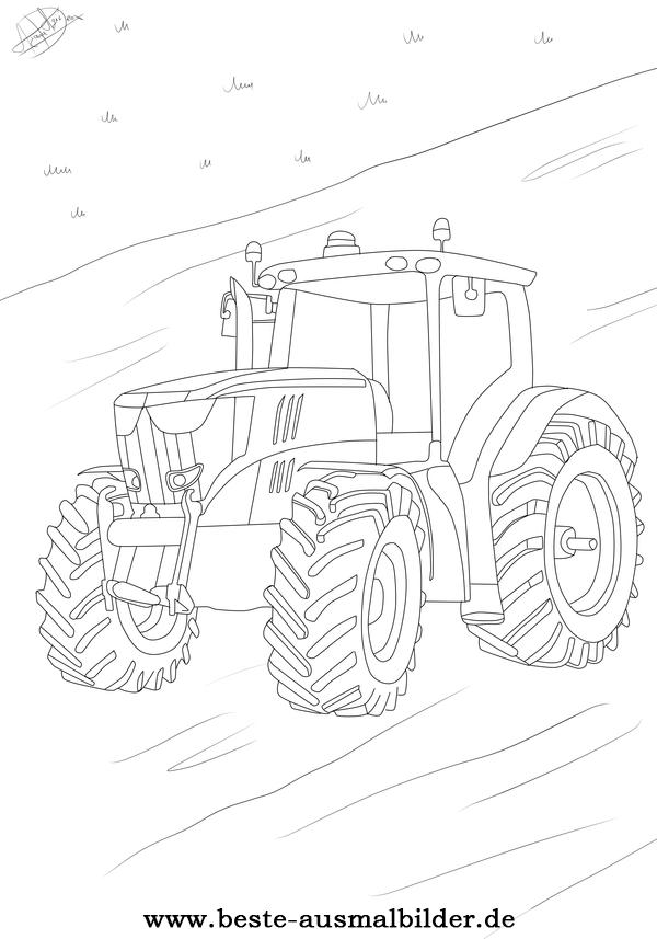 traktor ausmalbild ausmalbilder von autos und fahrzeugen