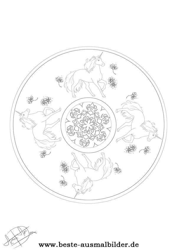 Mandala Einhorn