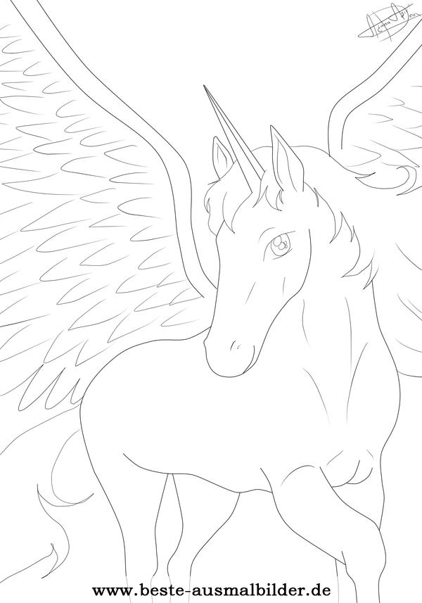 Ausmalbild Pegasus