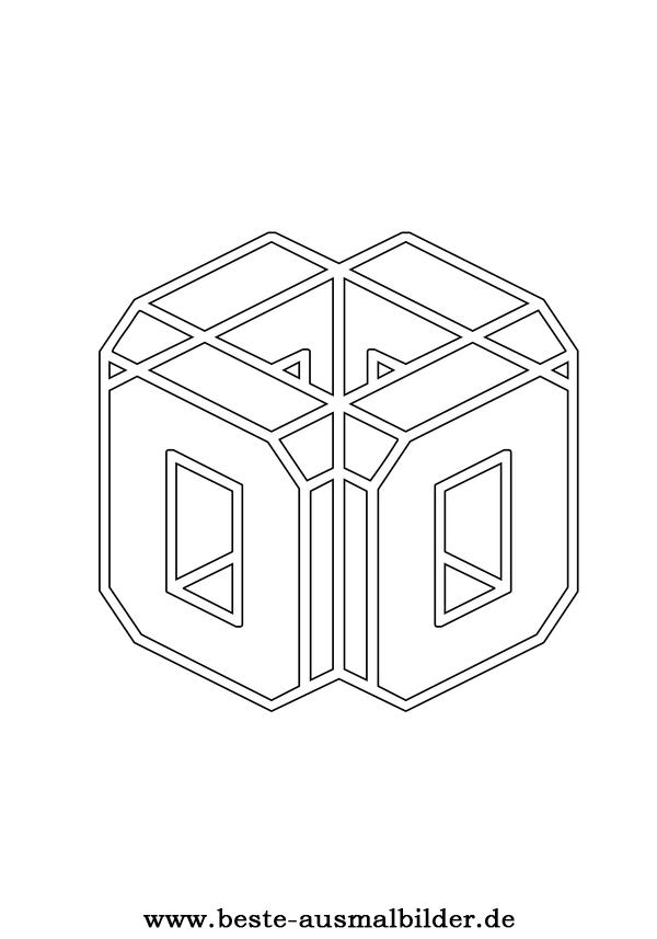 Malvorlage Buchstabe O