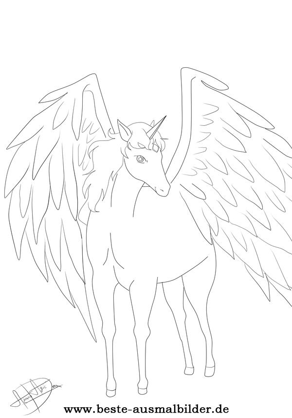 Malvorlage Pegasus