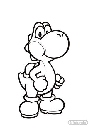 Ausmalbild Yoshi