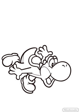 Malvorlage Yoshi