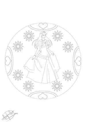 Mandala Prinzessin Blume