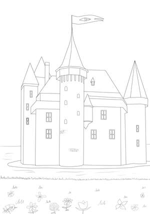 Ritterburg Malvorlage