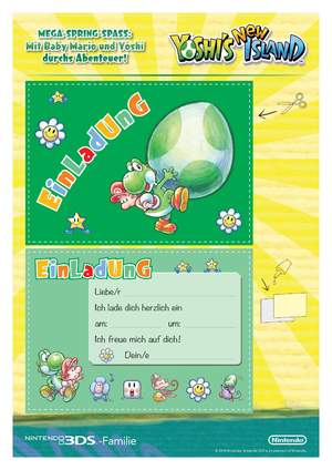 Yoshi Einladungskarte